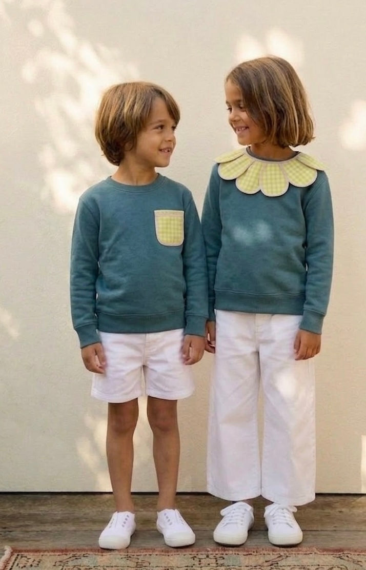 SUDADERA AZUL - KIDS -
