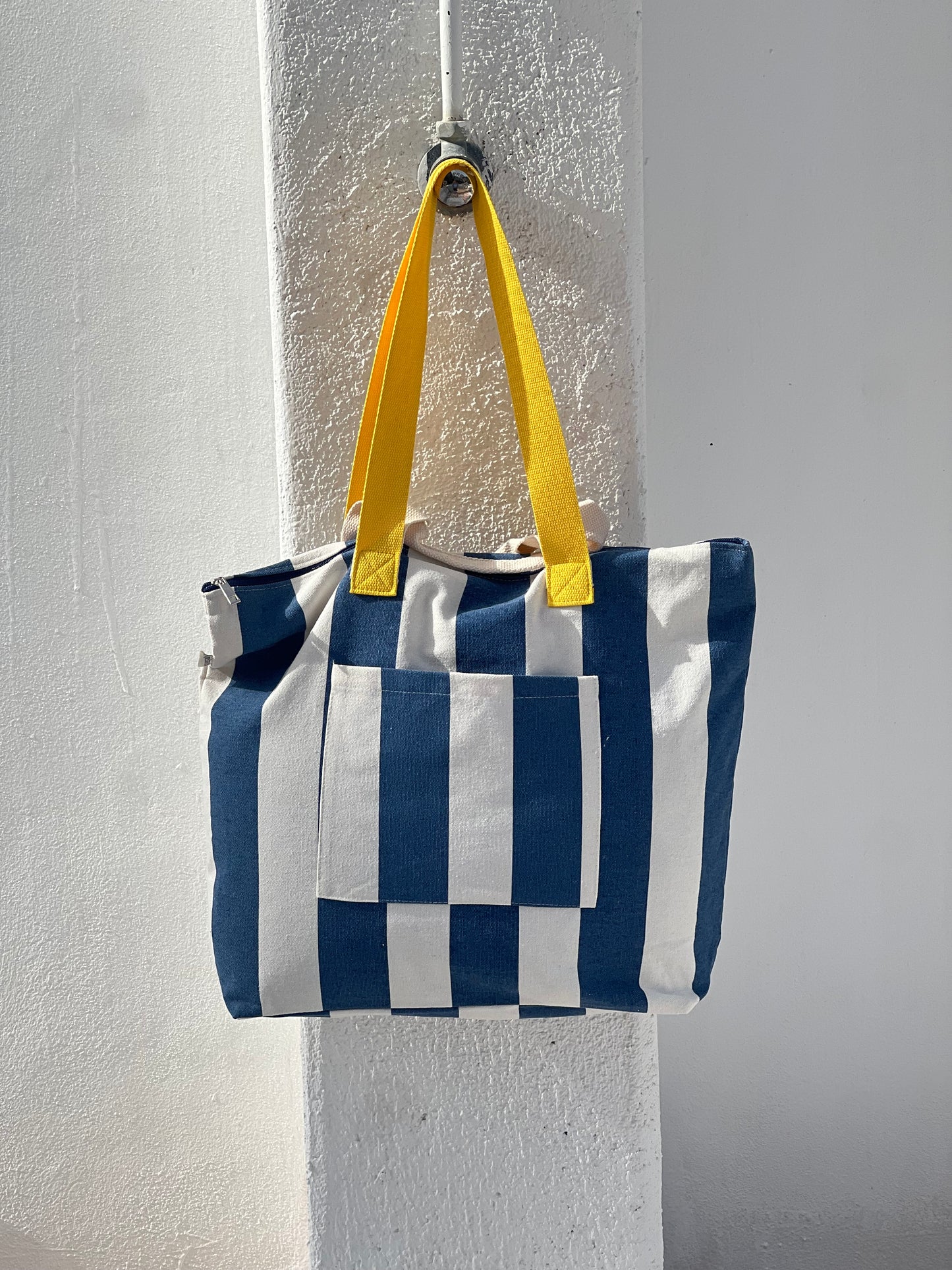 BOLSA CAROLA - RAYAS AZULES