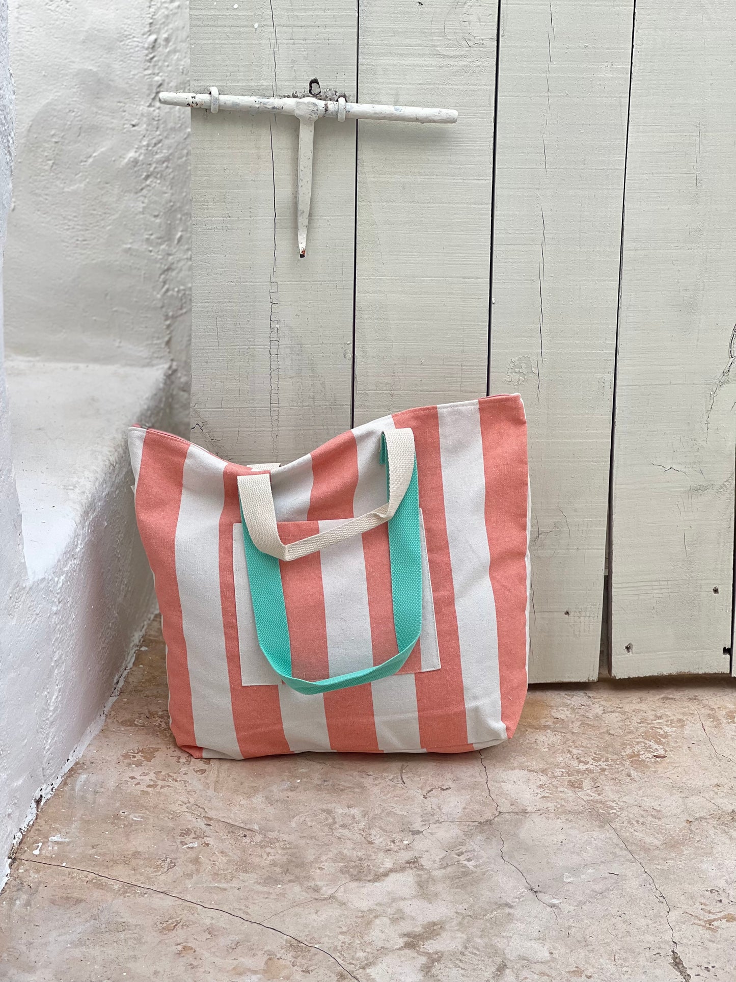 BOLSA CAROLA - RAYAS SALMÓN
