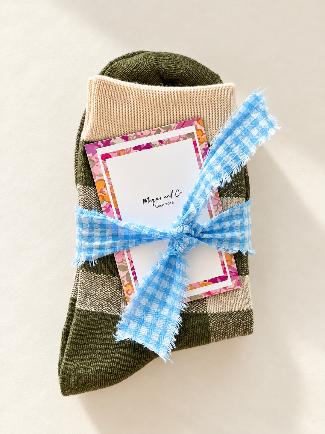 CALCETINES VICHY - VERDE