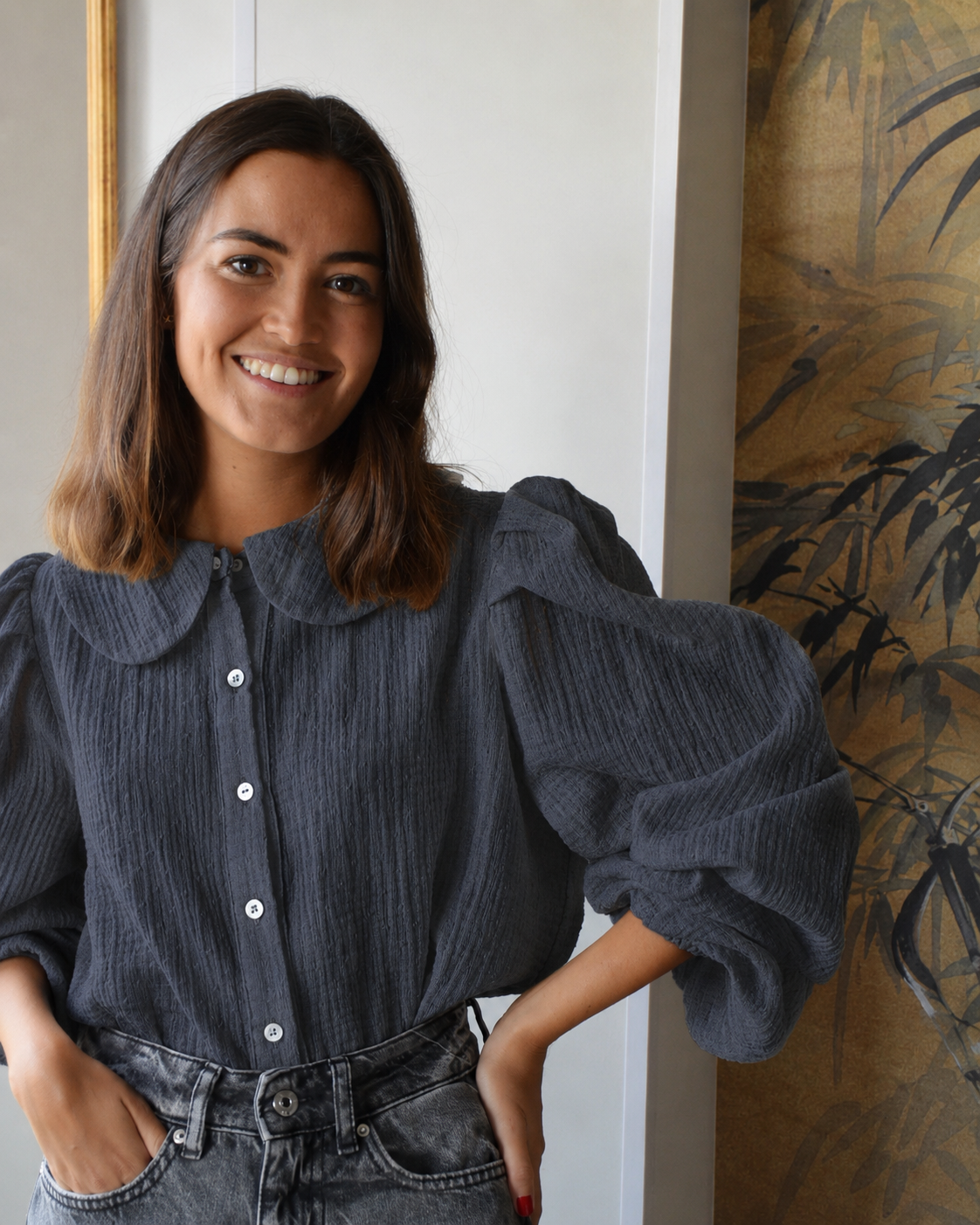 CAMISA JULIETA - PLUMETI GRIS