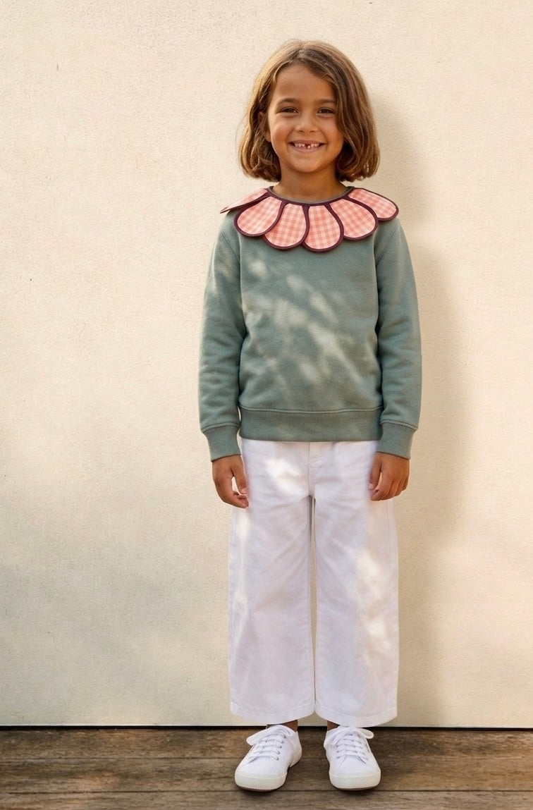 SUDADERA VERDE - KIDS -