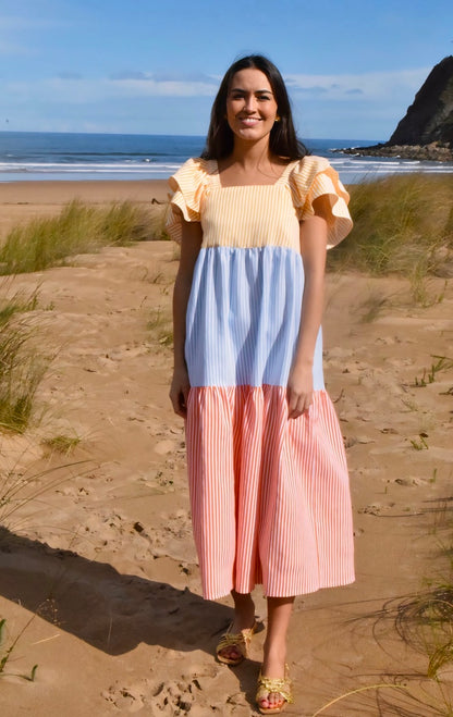 EMILIA DRESS - TRICOLOR -