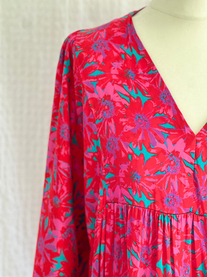 VESTIDO VICTORIAS - FUCSIA
