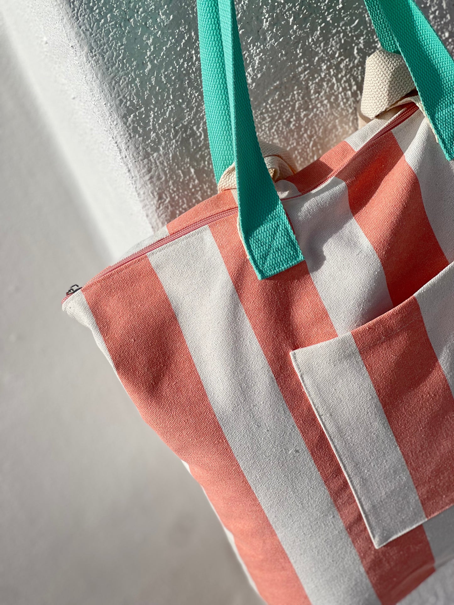BOLSA CAROLA - RAYAS SALMÓN