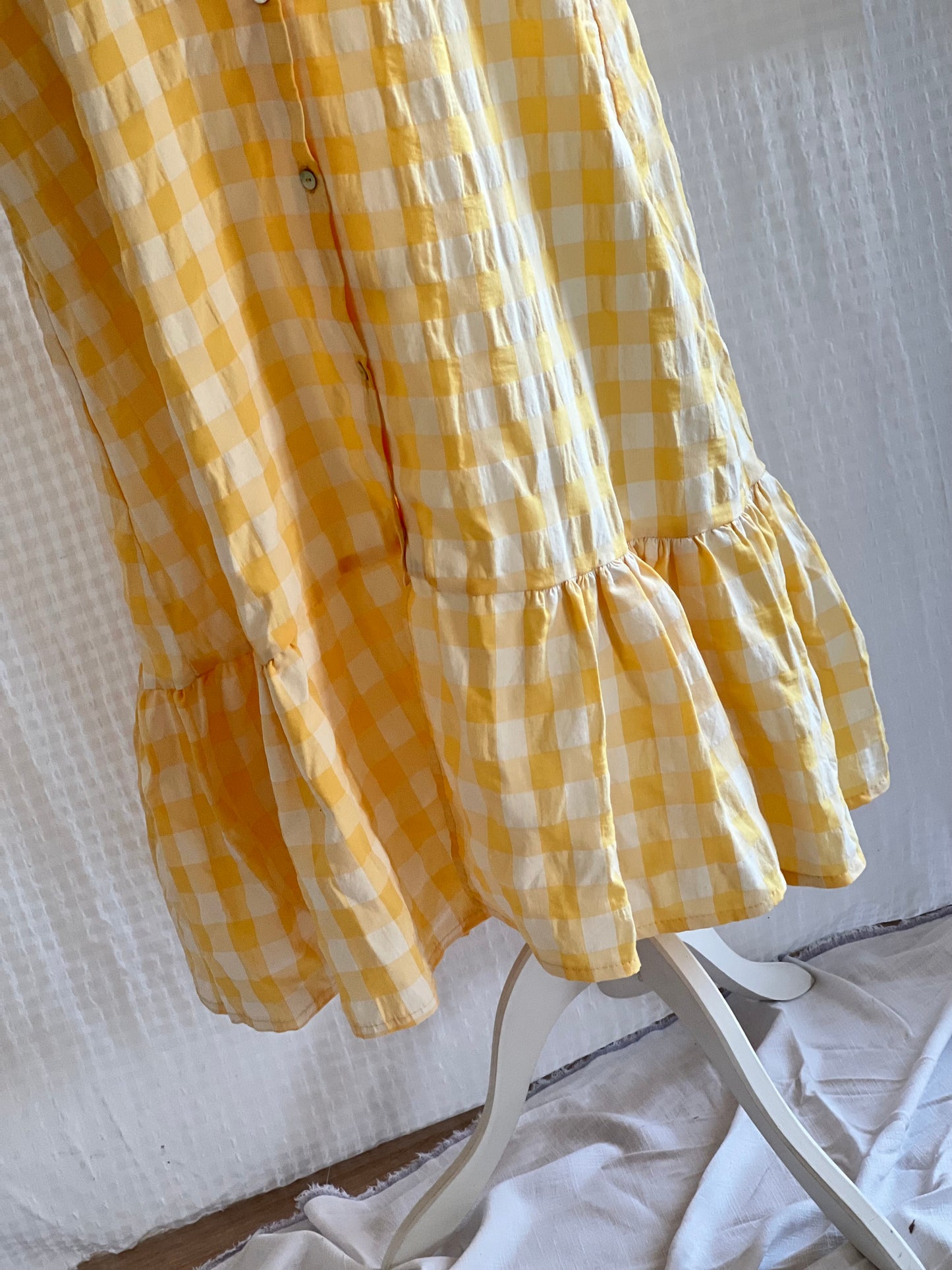 VESTIDO DANIELA - VICHY AMARILLO