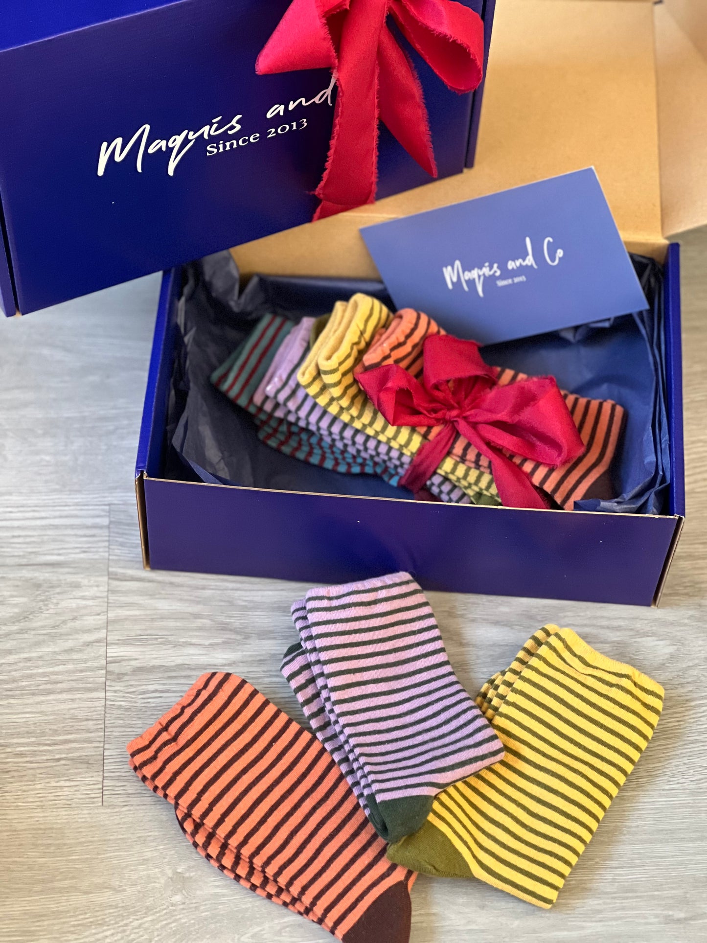 PACK OF 4 STRIPED SOCKS
