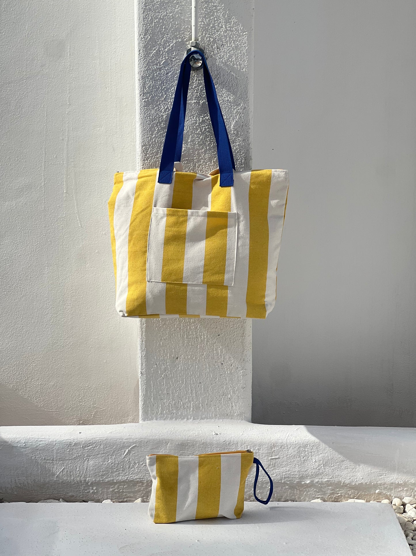 BOLSA CAROLA - RAYAS AMARILLAS