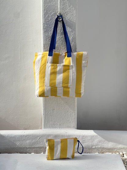 BOLSA CAROLA - RAYAS AMARILLAS