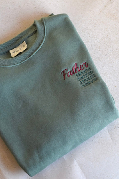 SUDADERA FATHER - PERSONALIZADA - VERDE
