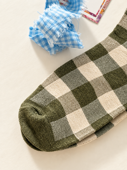 CALCETINES VICHY - VERDE