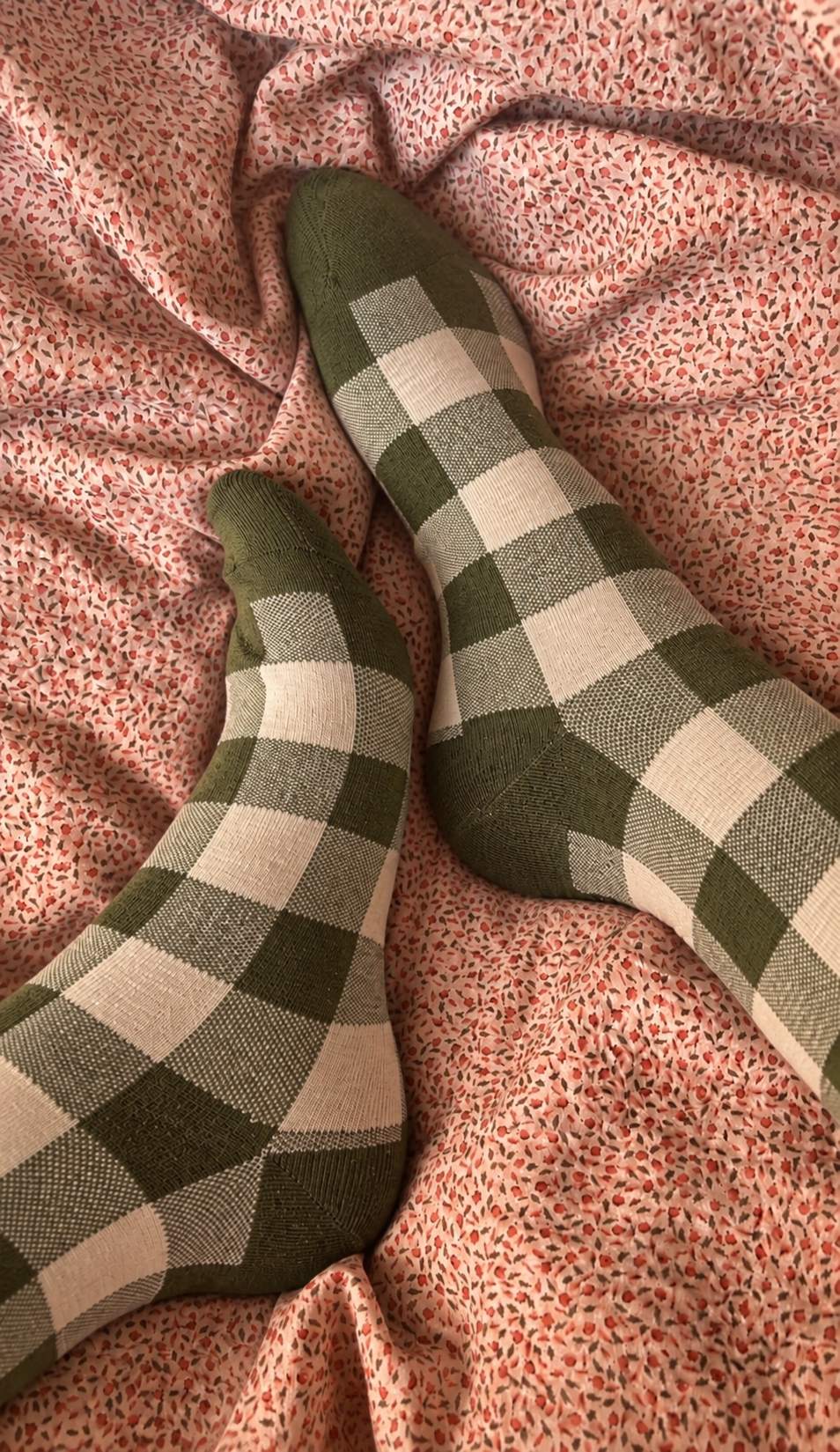 CALCETINES VICHY - VERDE