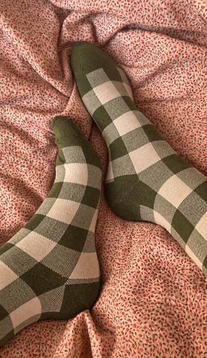 CALCETINES VICHY - VERDE