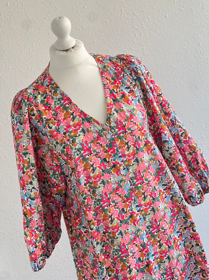 VESTIDO EUGENIA - FLORECITAS ROSA