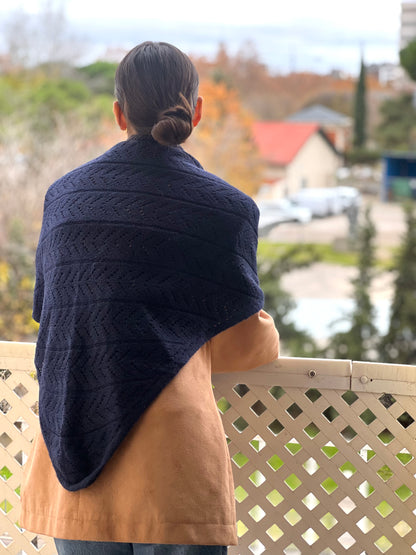 BANDANA CON BOLSA PERSONALIZABLE -MARINO