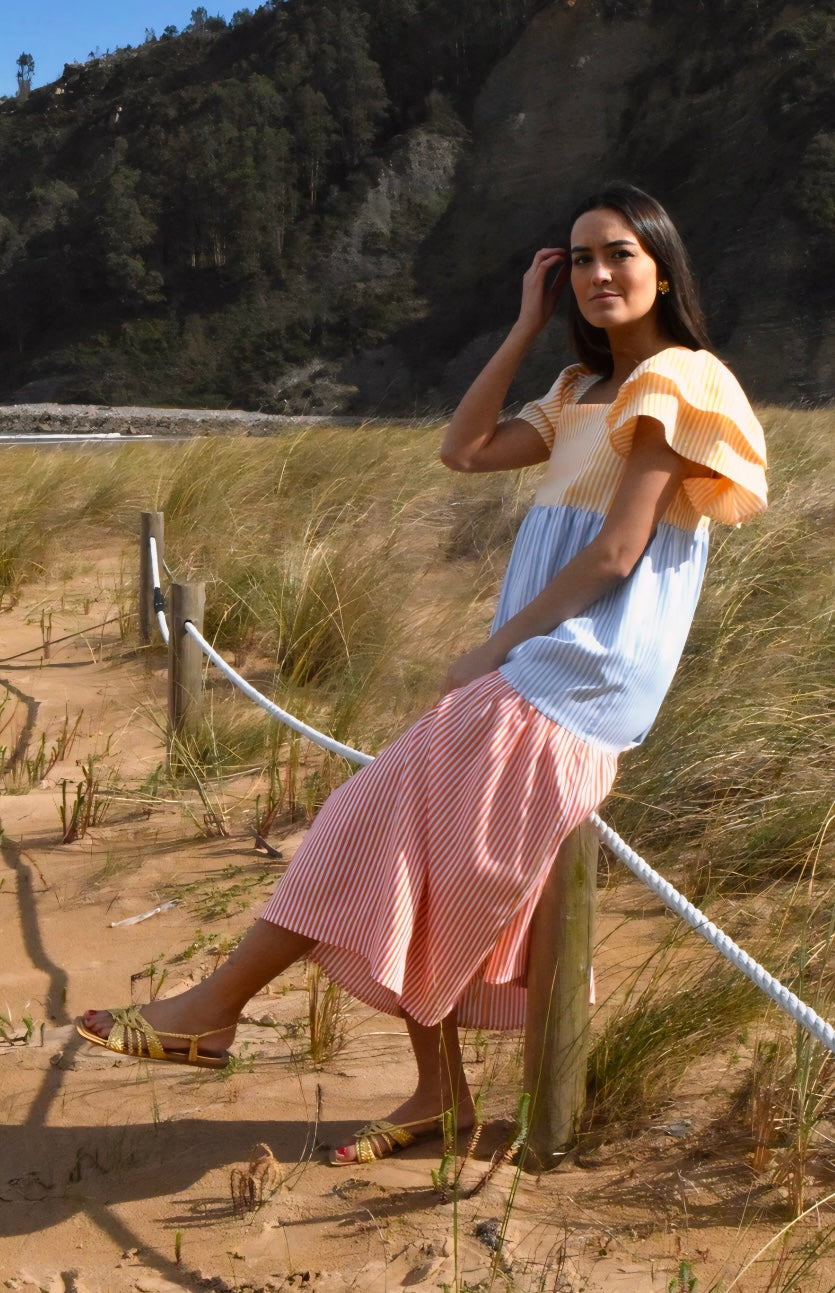 EMILIA DRESS - TRICOLOR -