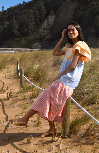 EMILIA DRESS - TRICOLOR -