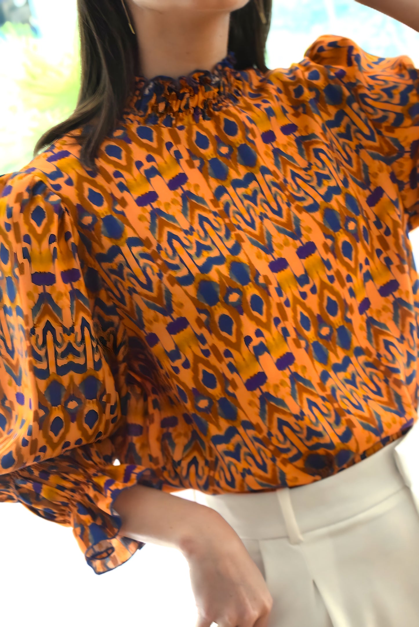 BLUSA BRUNA - IKAT MOSTAZA -
