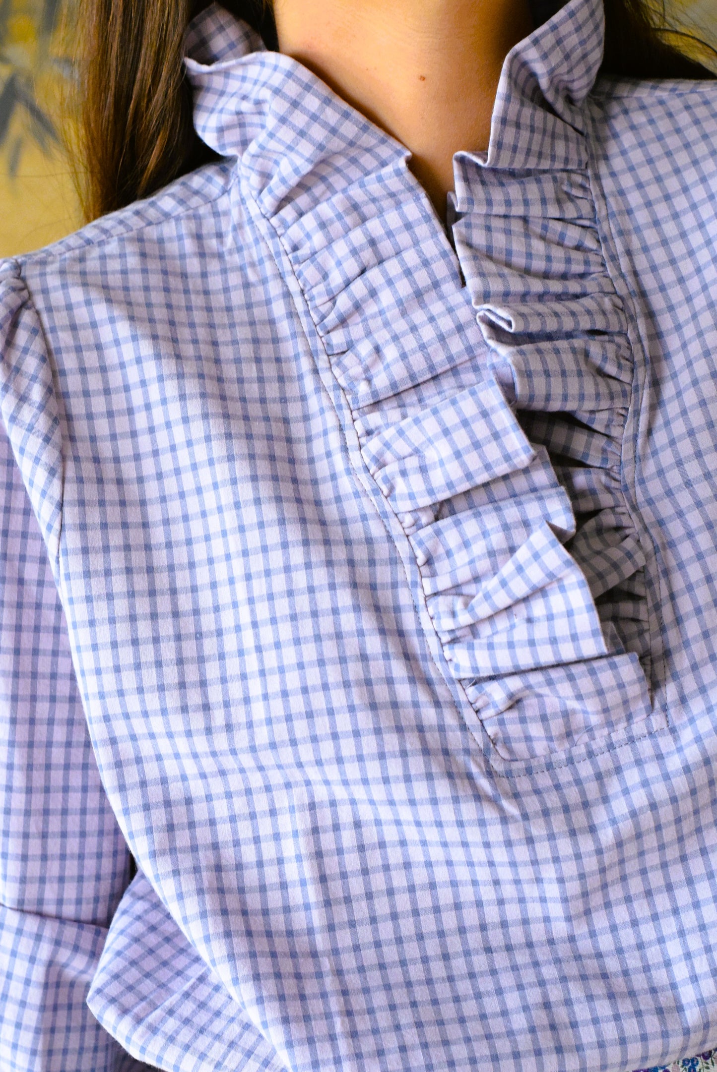 BLUSA REGINA - CUADRO MALVA -