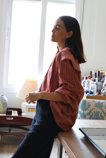 BLUSA MATILDE -  RAYAS - PREORDER 12 SEPTIEMBRE