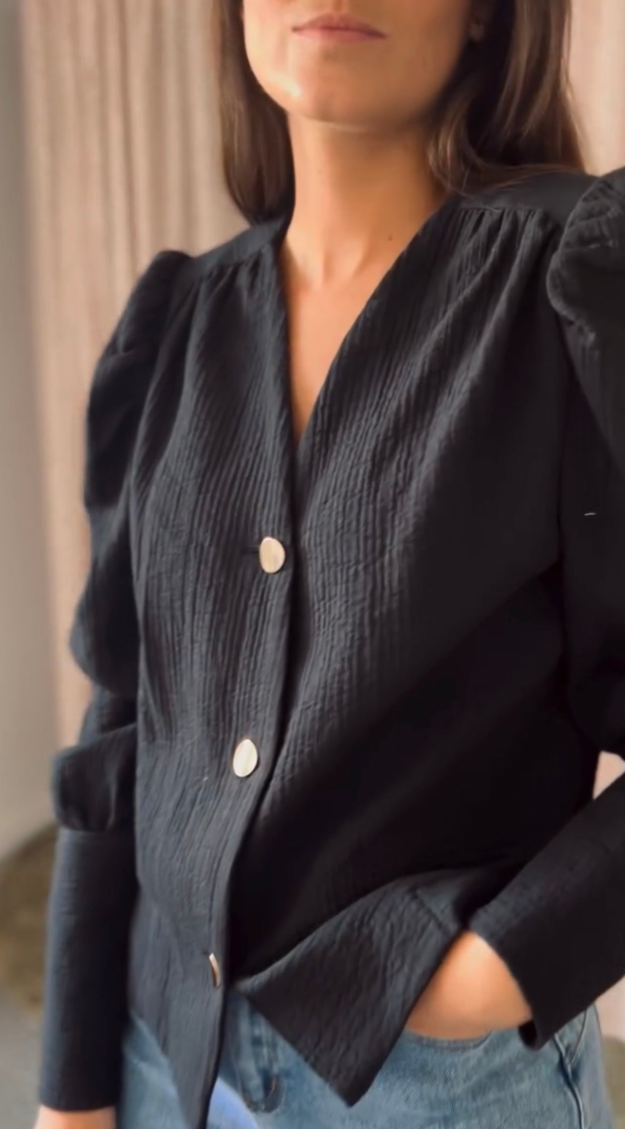 BLUSA FABIOLA - NEGRA