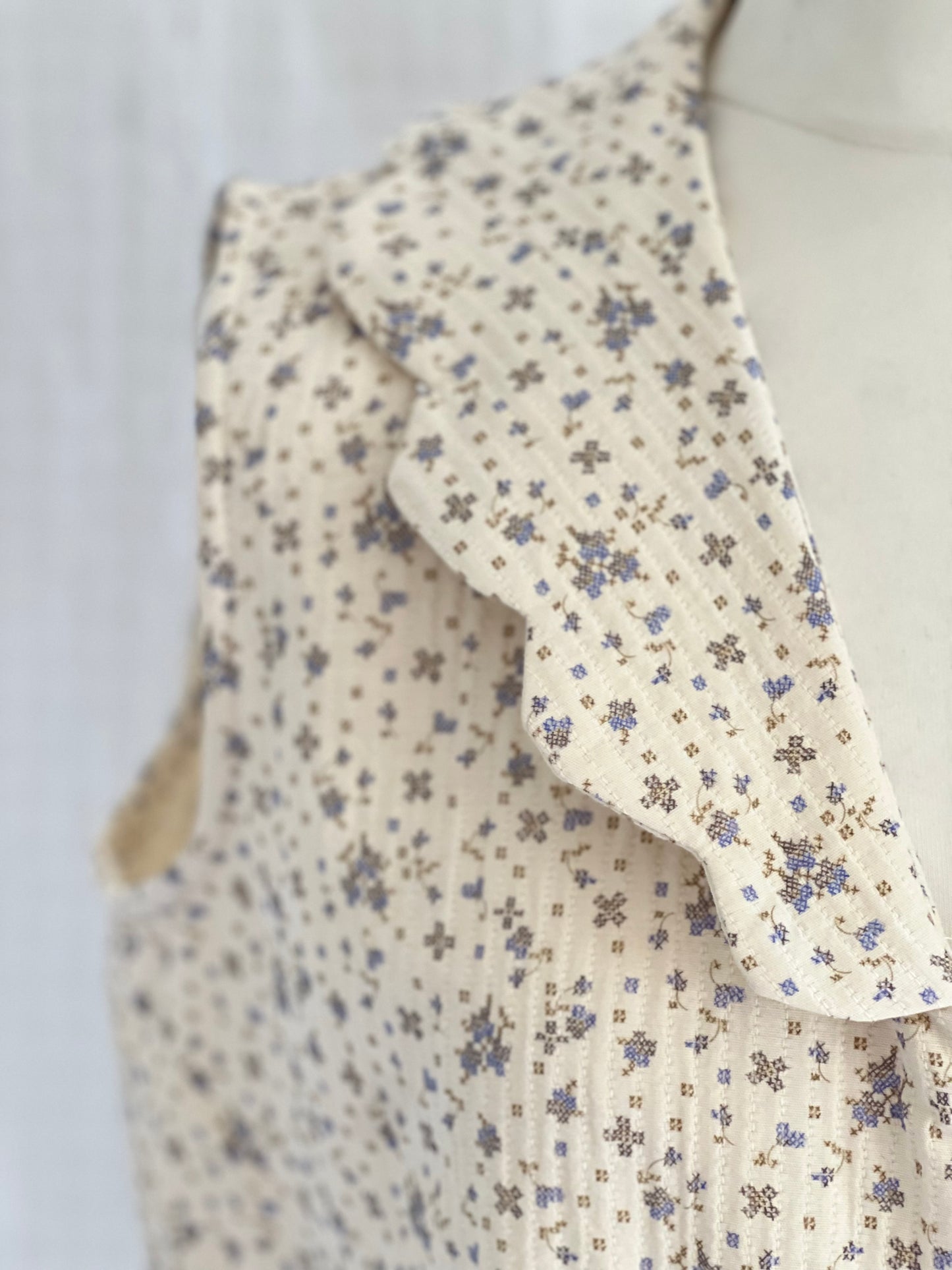 BLUSA GRETA - FLOR AZUL