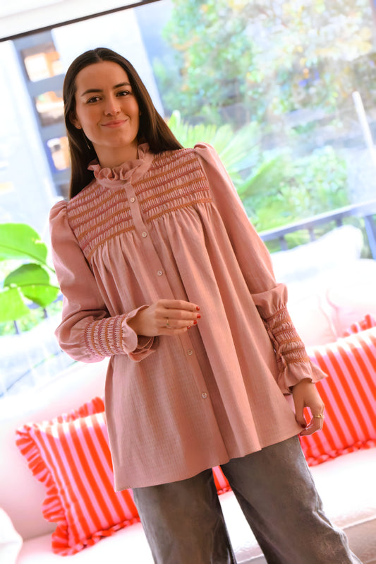 CAMISA CASILDA - ROSA -