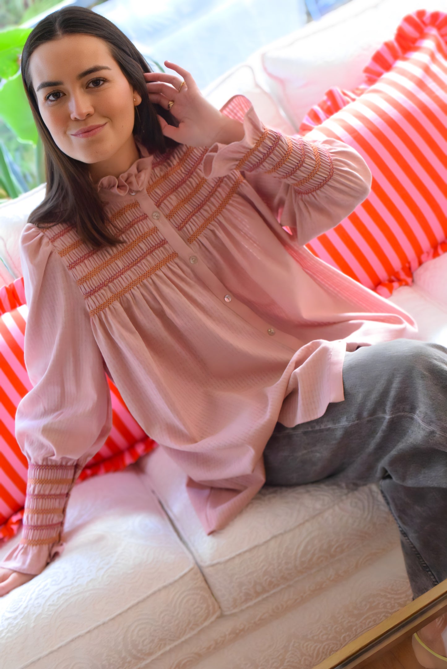 CAMISA CASILDA - ROSA -
