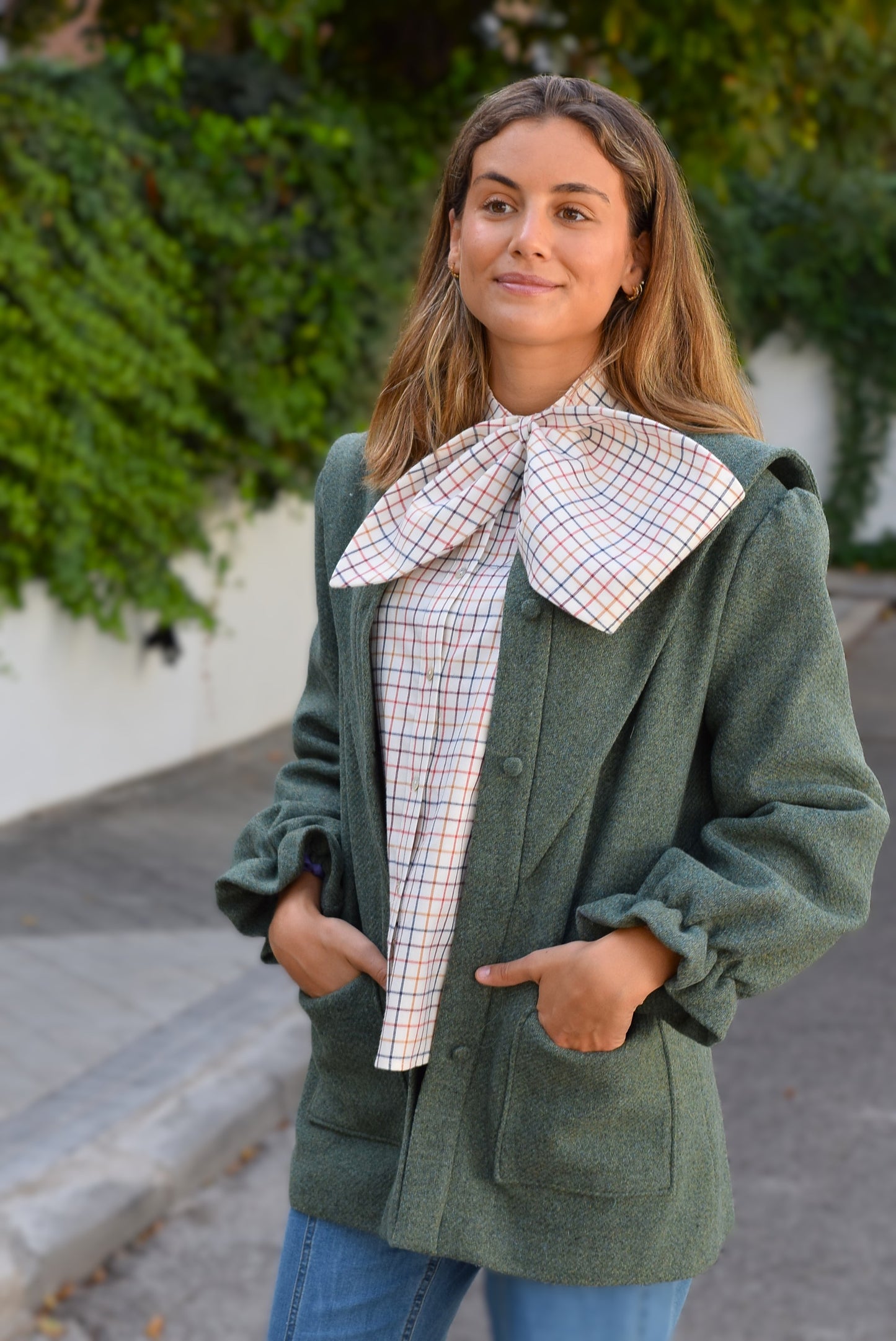 BLUSA RAFAELA - CUADRO MARRÓN - PREORDER 3 OCTUBRE