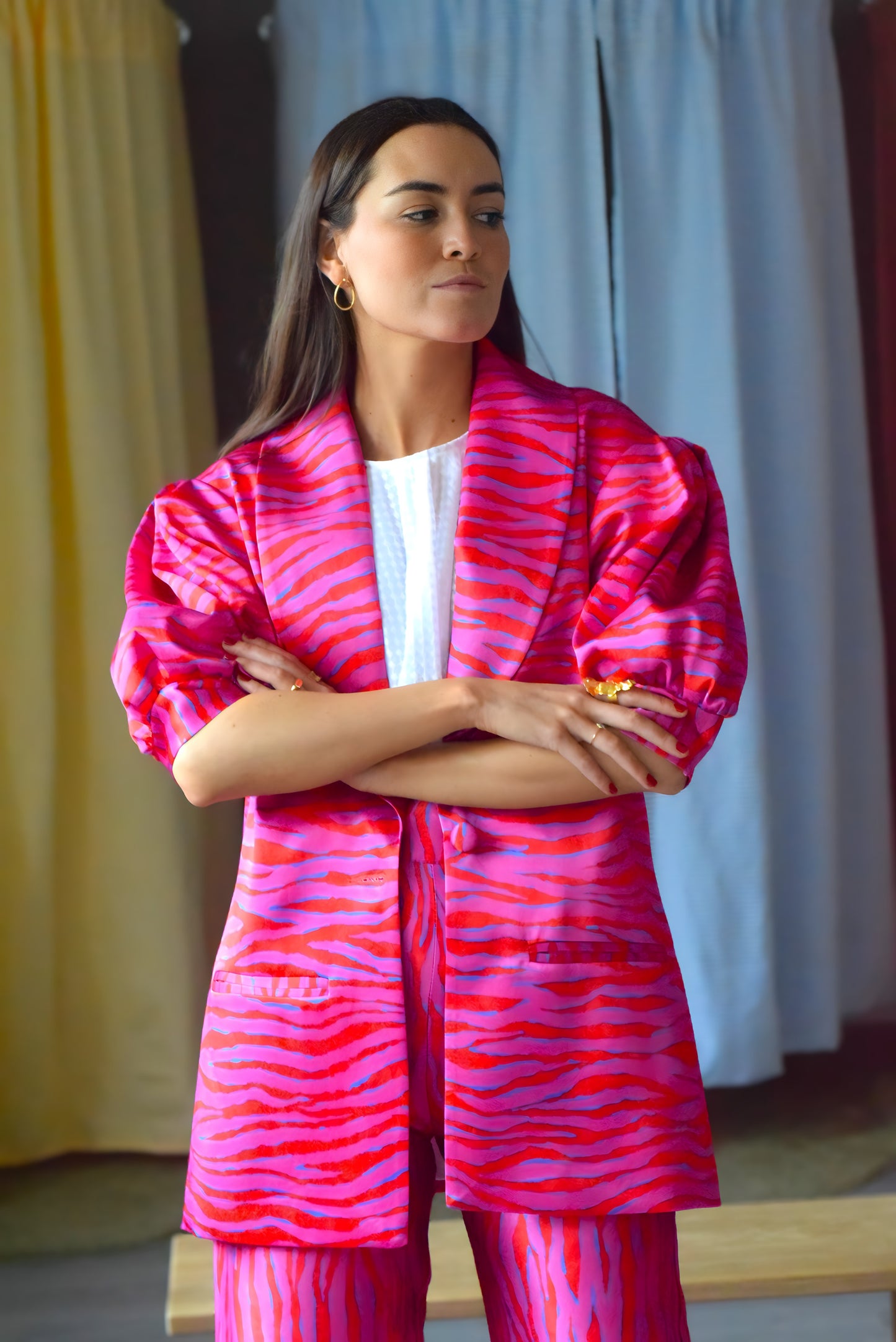 CHAQUETA MACARENA - ROSA Y ROJA - PREORDER 26 ABRIL