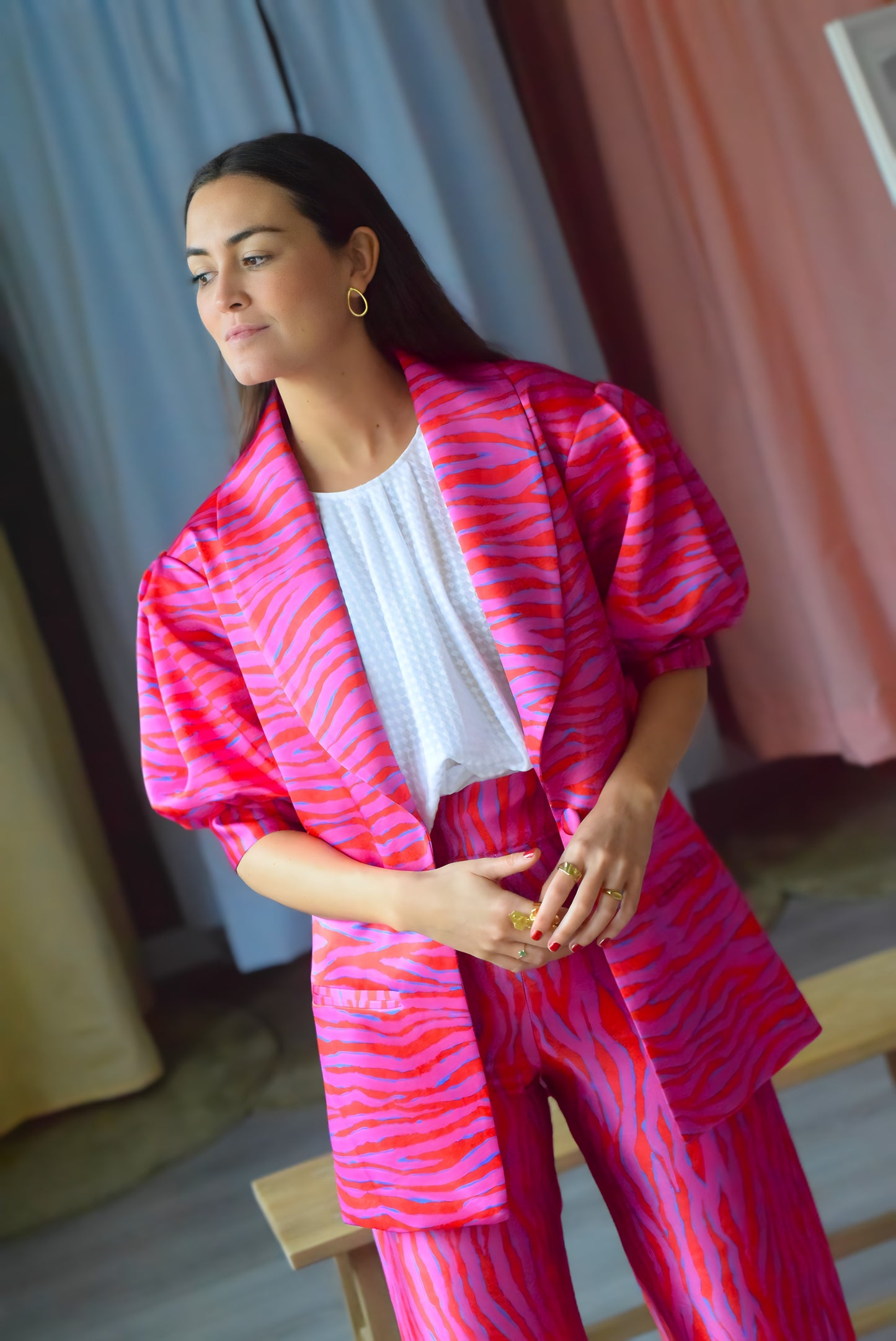 CHAQUETA MACARENA - ROSA Y ROJA - PREORDER 26 ABRIL