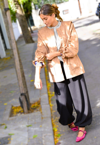 BLUSA BRUSELAS - BORDADA FLORES