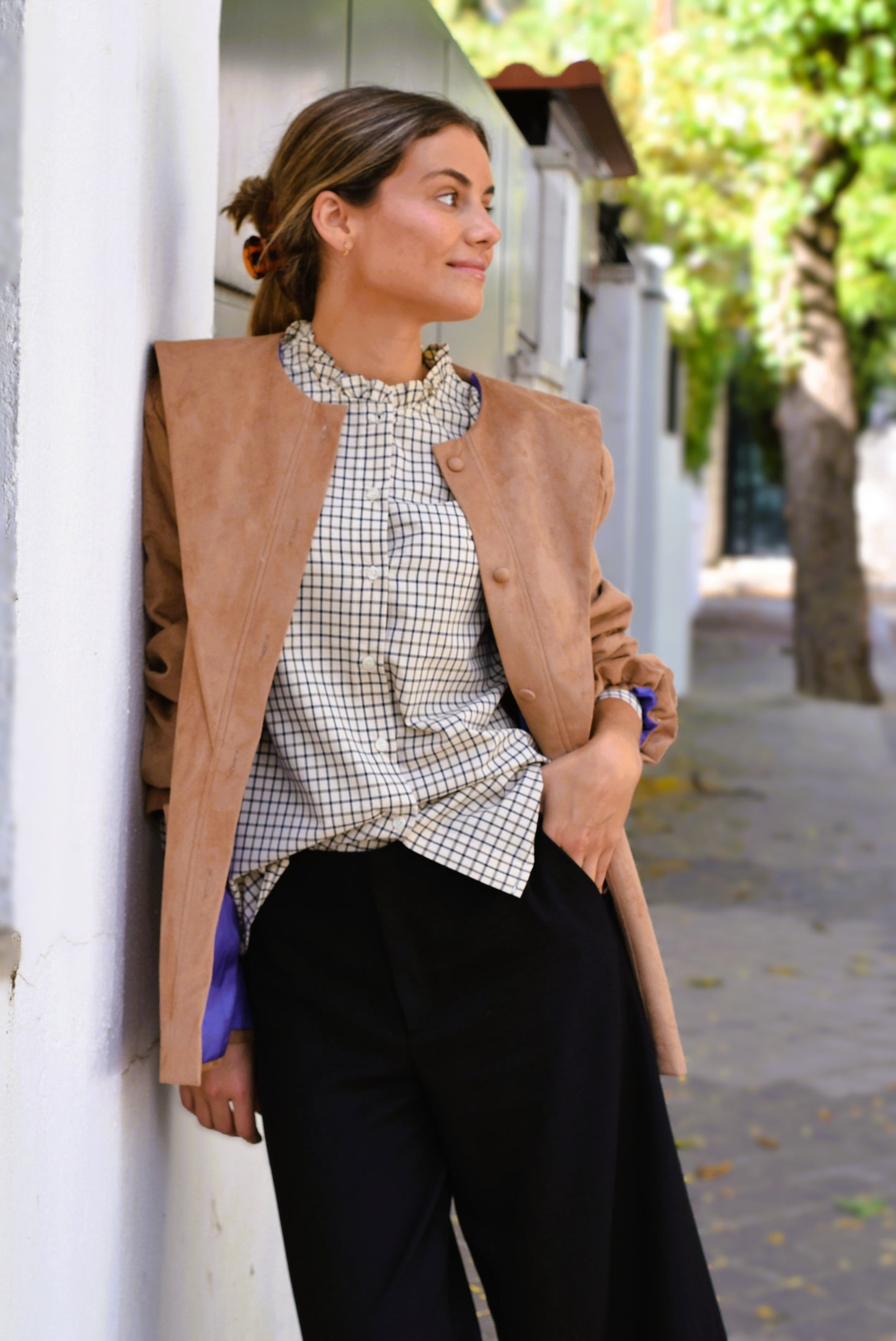 BLUSA BRUSELAS - BORDADA FLORES