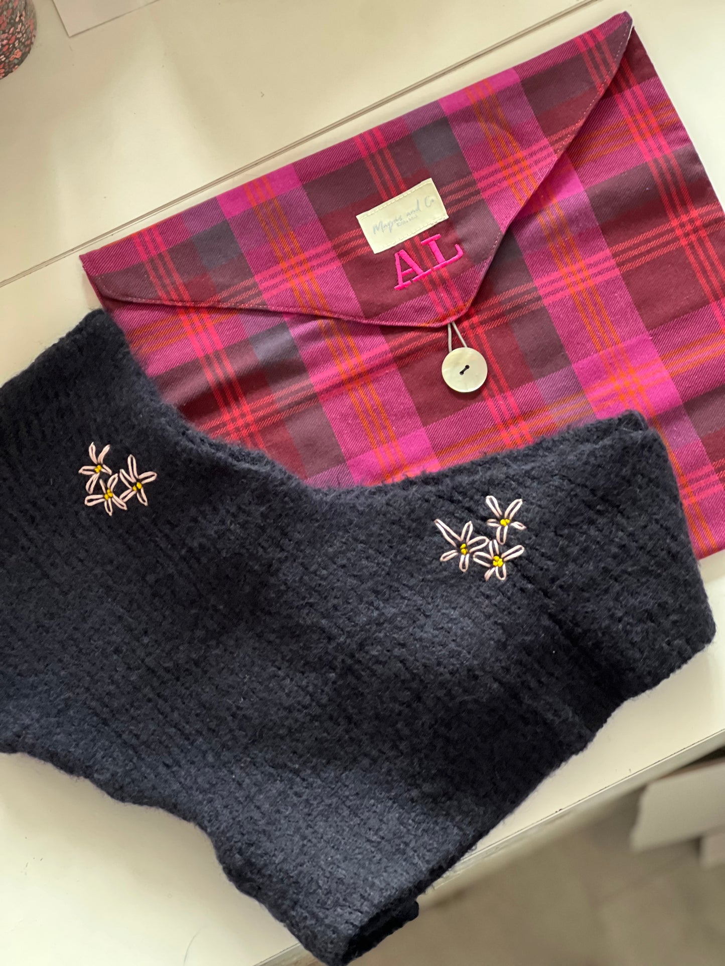 BALACLAVA BORDADO CON BOLSA PERSONALIZABLE - AZUL