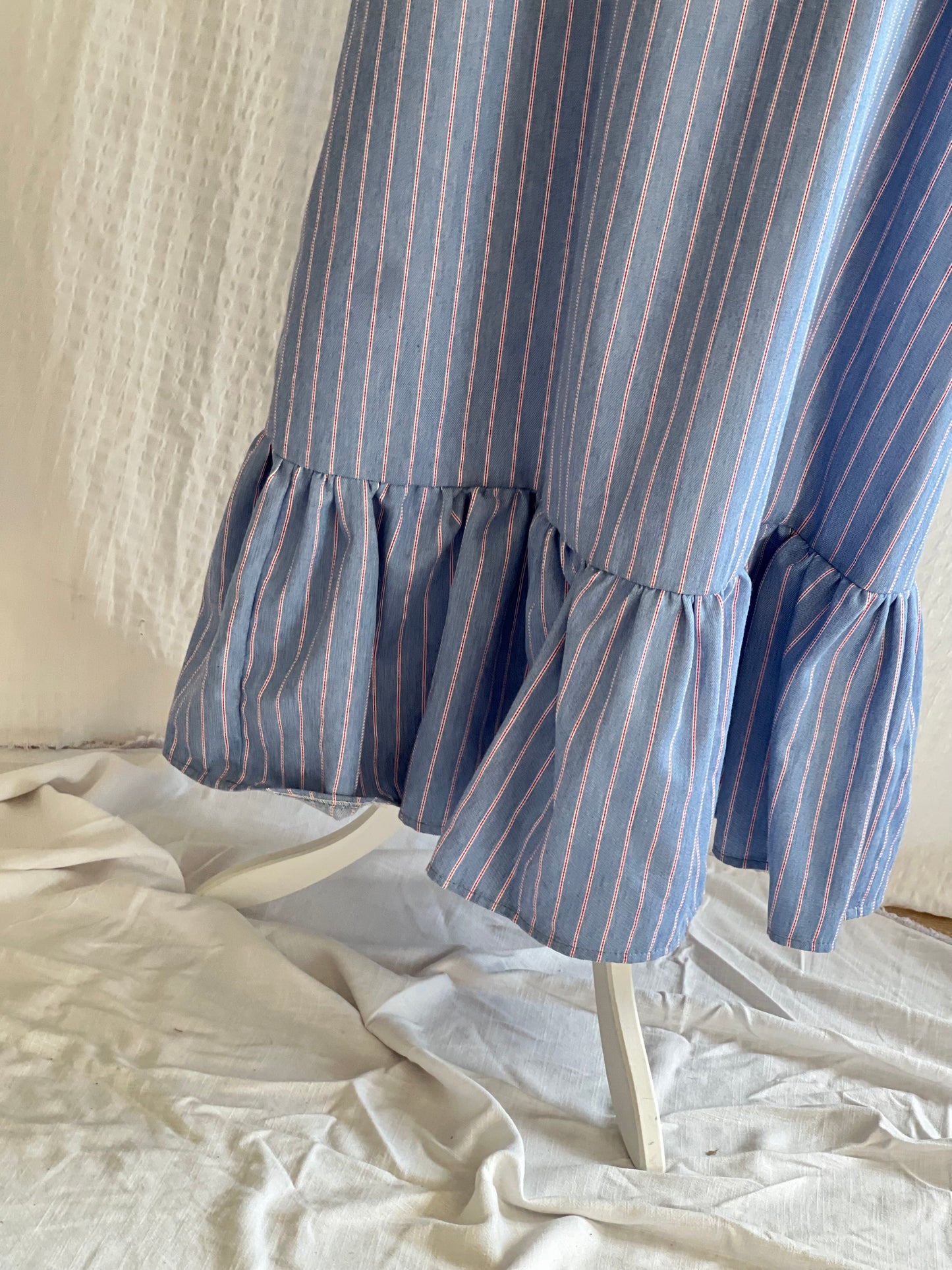 VESTIDO CONSTANZA - AZUL RAYA ROJA