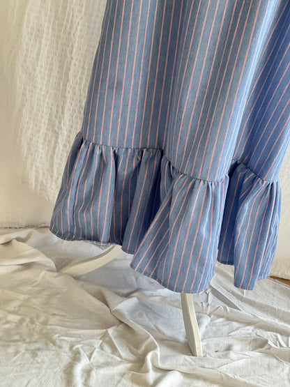 VESTIDO CONSTANZA - AZUL RAYA ROJA