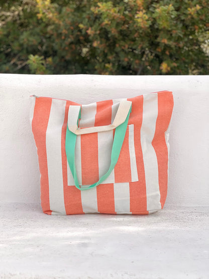 BOLSA CAROLA - RAYAS SALMÓN