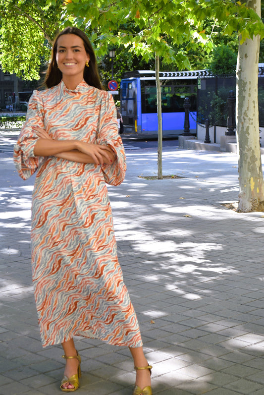 VESTIDO MENCÍA - COLORES TIERRA -