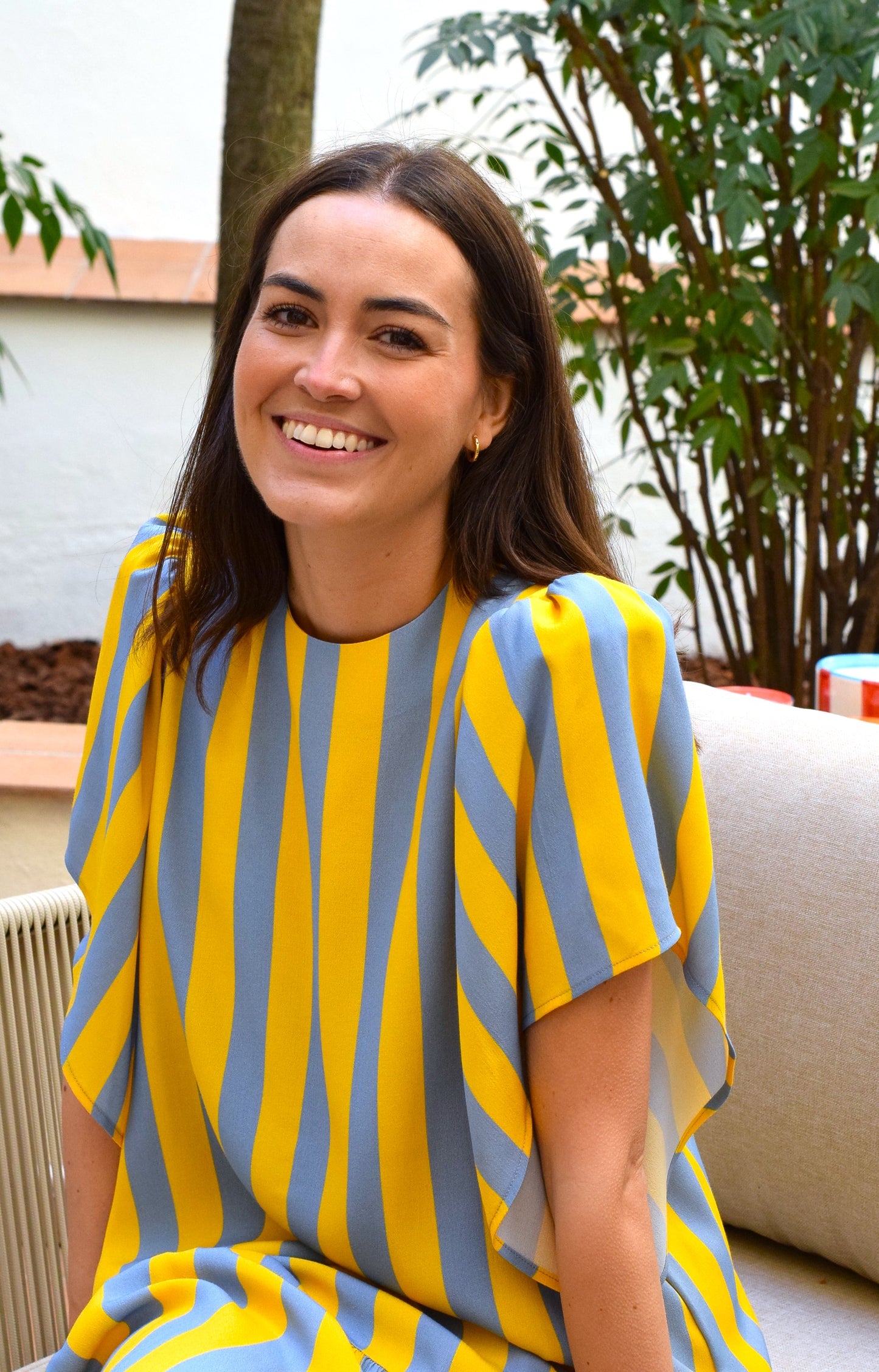 VESTIDO FILIPA - RAYAS AMARILLAS -