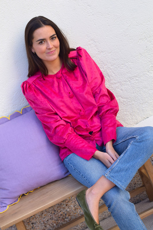 BLUSA FABIOLA CERRADA - ANTELINA FUCSIA -