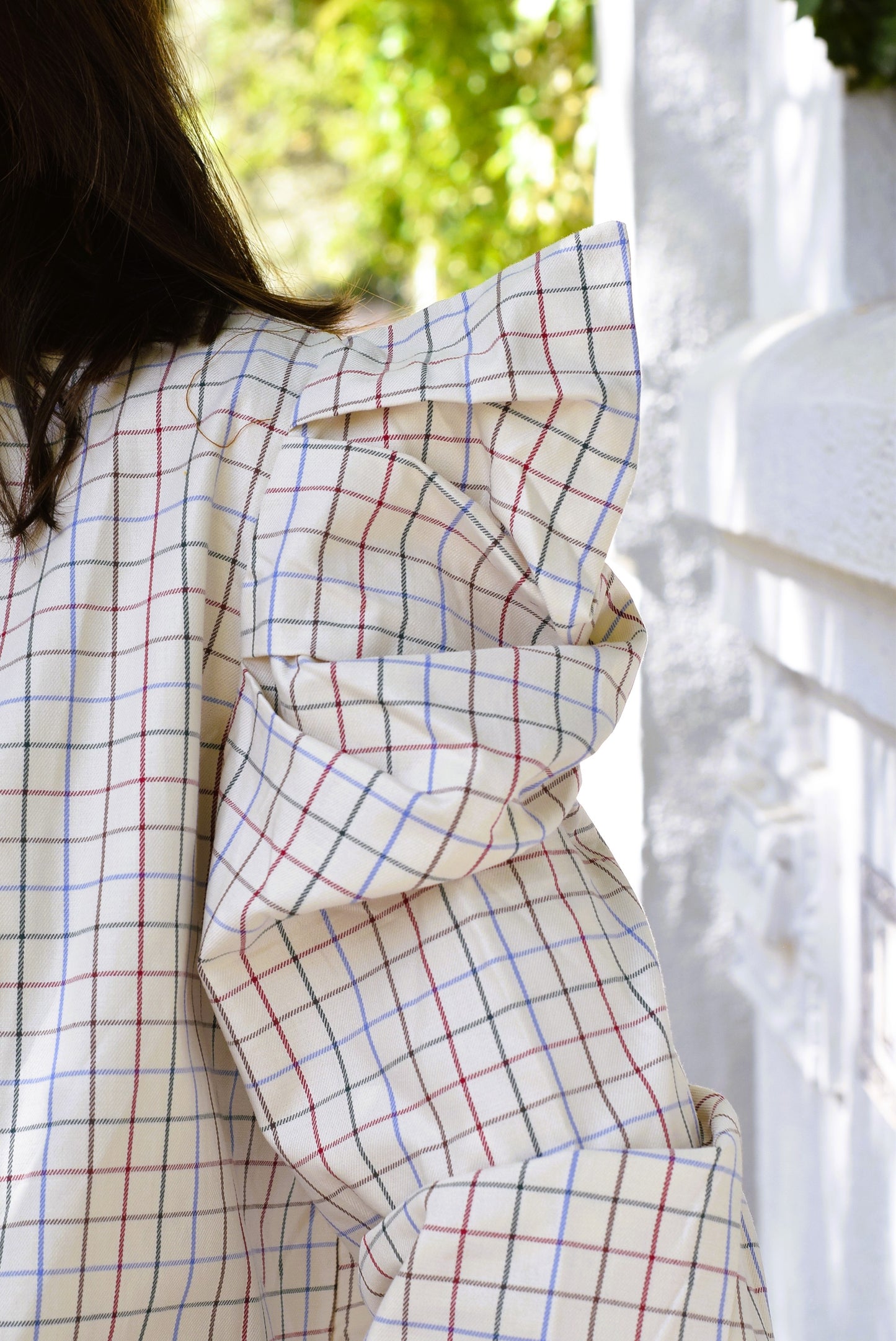 SOBRECAMISA BEGOÑA - CUADRO AZUL -