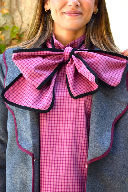 BLUSA GABRIELA -CUADRO ROSA