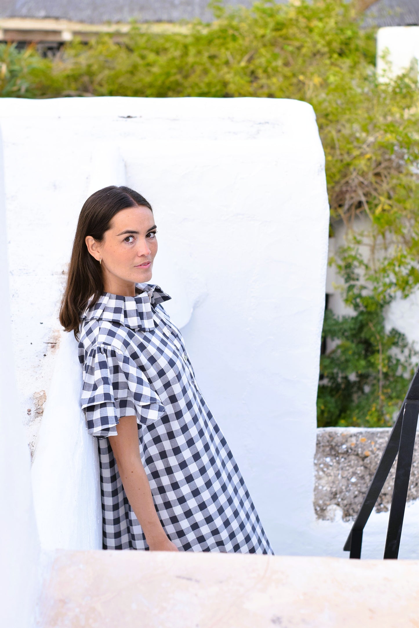 VESTIDO CATALINA - MAXI VICHY GRIS - PREORDER 20 JUNIO