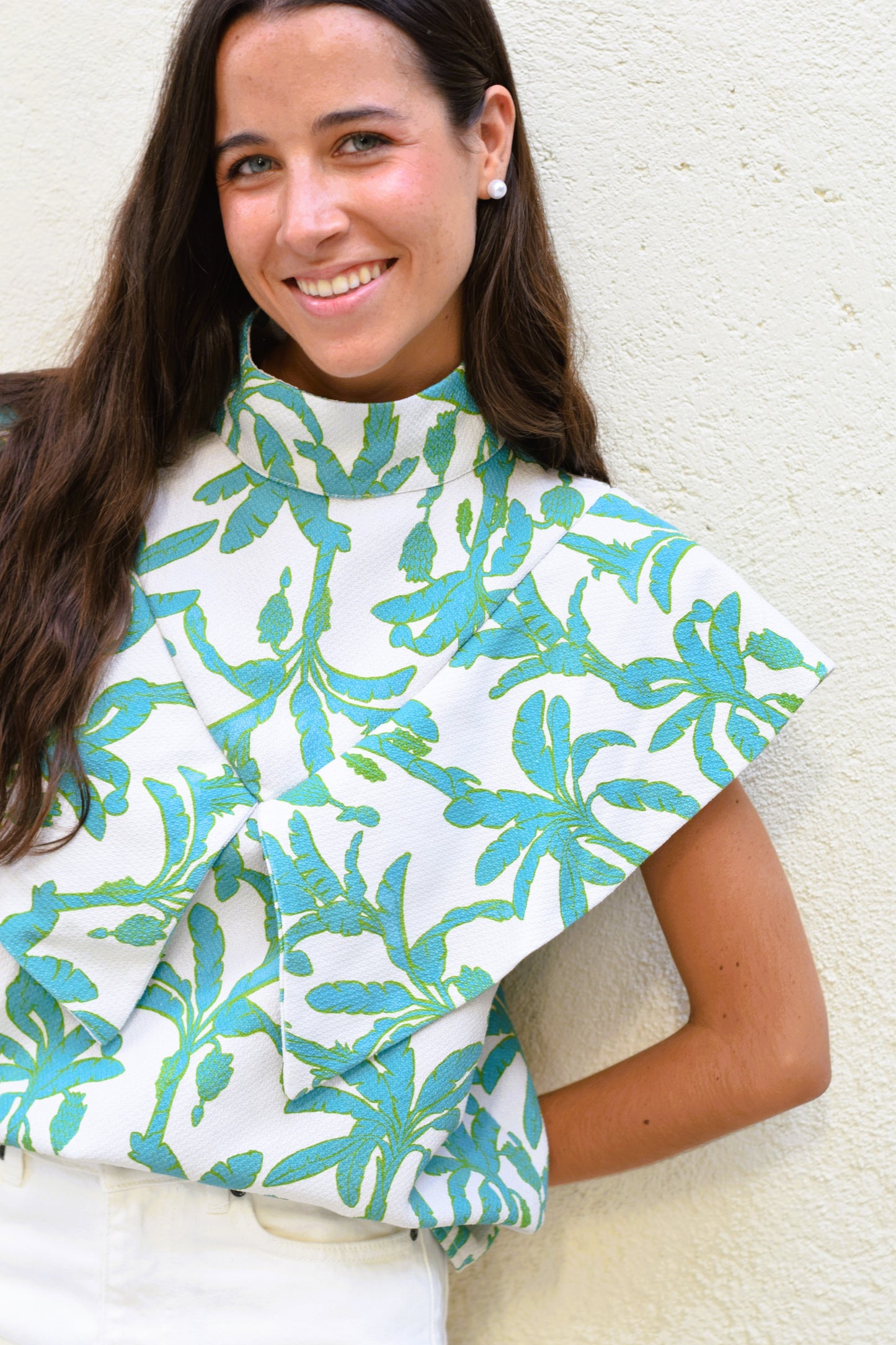 BLUSA FLAVIA - PALMERAS - PREORDER 10 JULIO
