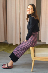 PANTALONES BICOLOR VICHY 