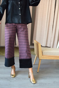PANTALONES BICOLOR VICHY 