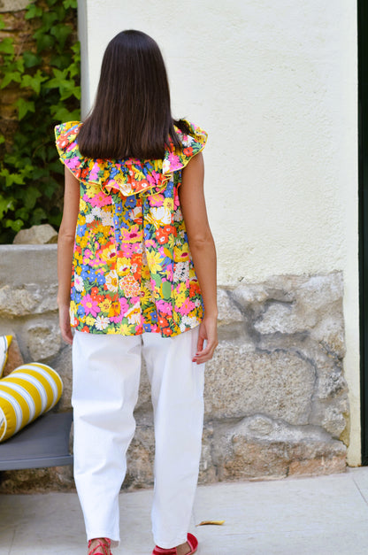 BLUSA  CONSTANZA - LIBERTY - PREORDER 10 JULIO