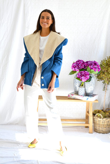 CHAQUETA JULIETA - VAQUERA Y BEIGE