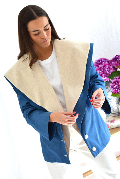 CHAQUETA JULIETA - VAQUERA Y BEIGE