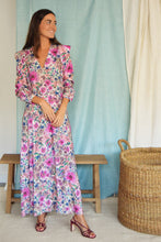 Cargar imagen en el visor de la galería, VESTIDO CARLOTA - FLORES -
